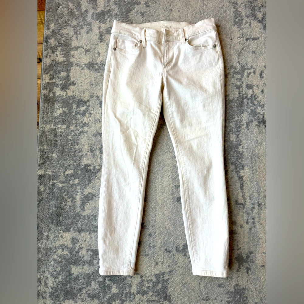 Cream/Winter white skinny jeans